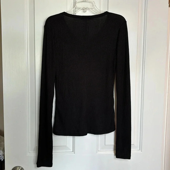 NWT RAG & BONE women’s The Knit Rib Henley in black size small - Picture 6 of 8